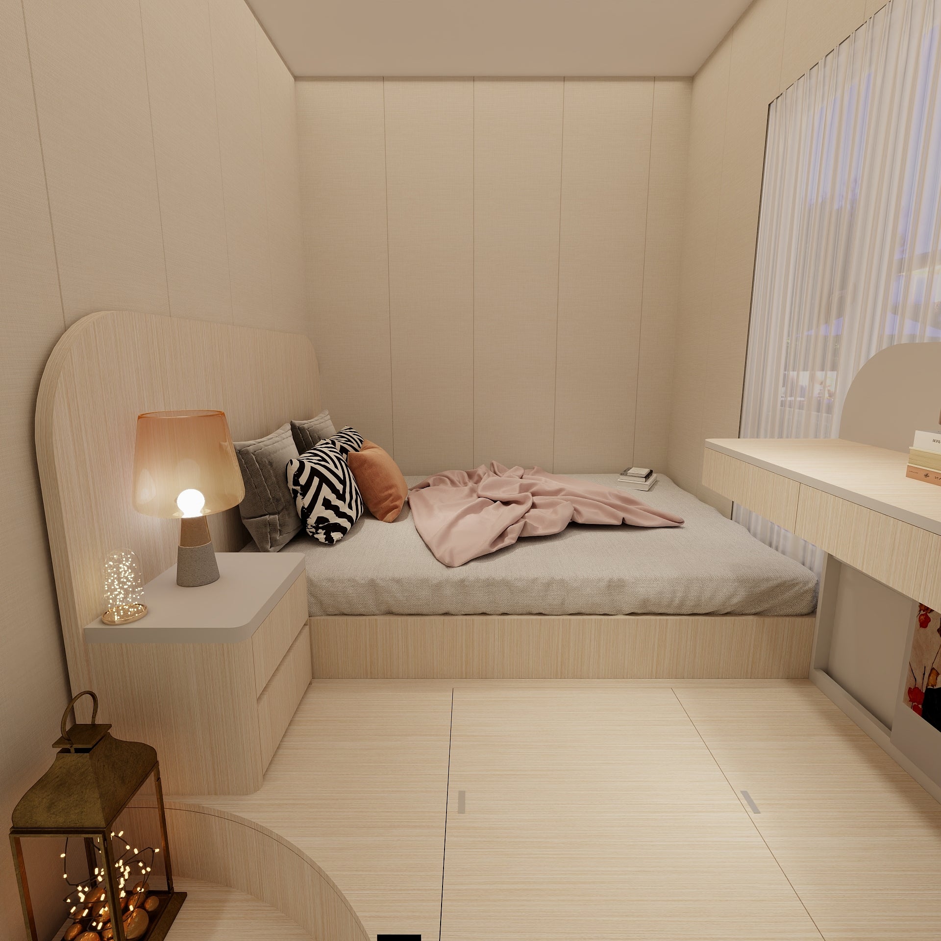 地台床連衣櫃組合 Platform bed integrated with set of storage_2