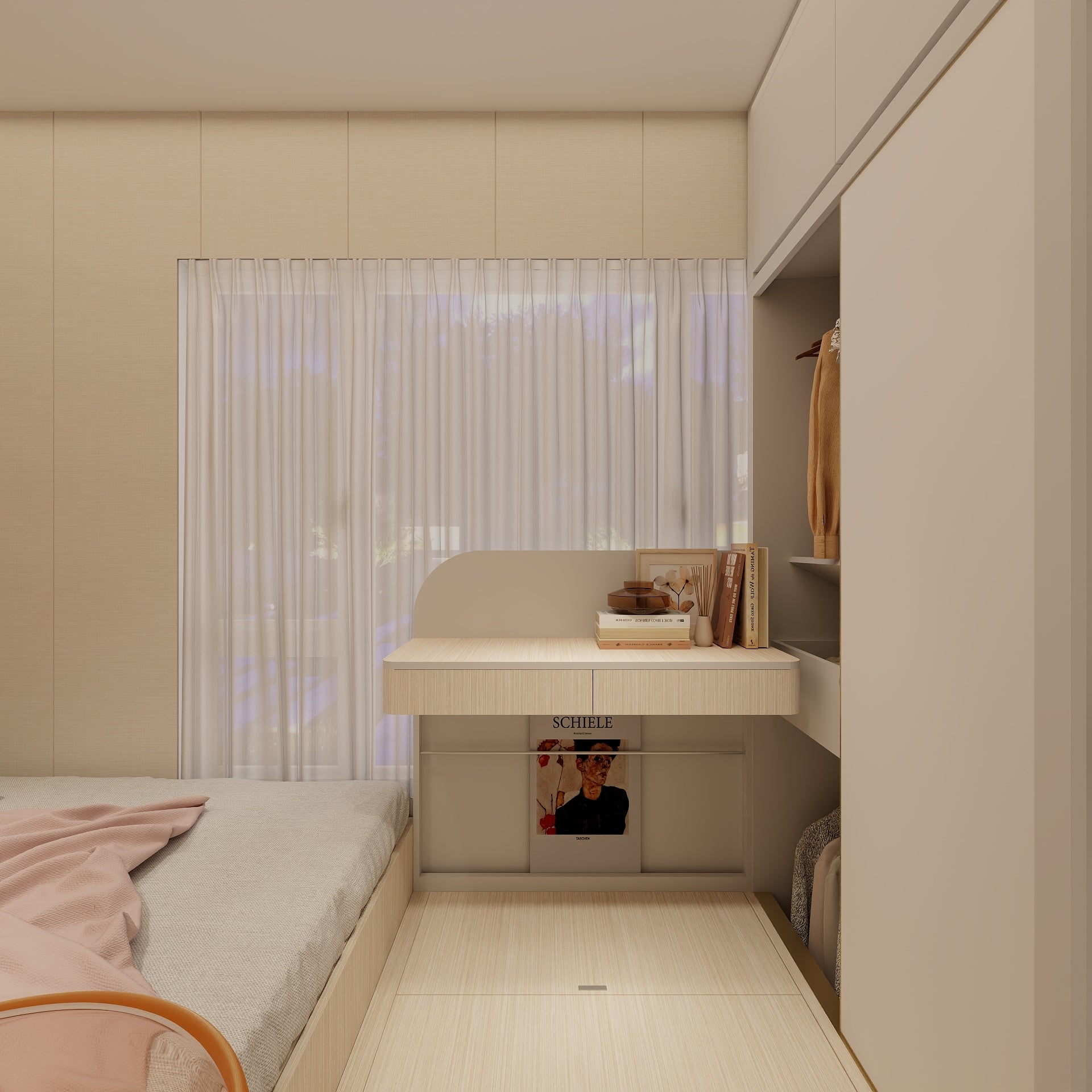 地台床連衣櫃組合 Platform bed integrated with set of storage_6