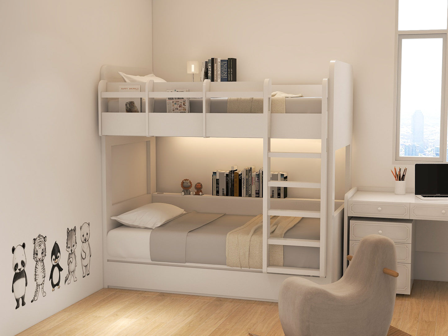 收納式上下格床 Space-saving Storage Bunk Bed_1